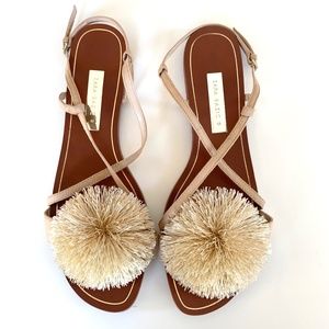 Zara Pom Pom Sandals EU 41